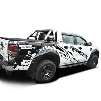Автомобильные Наклейки на Заказ с Красным Графическим Винилом на Задней Стороне кузова Wildtrack для Ranger 2012 Wildtrack PX PX2 PX3 2016 2019