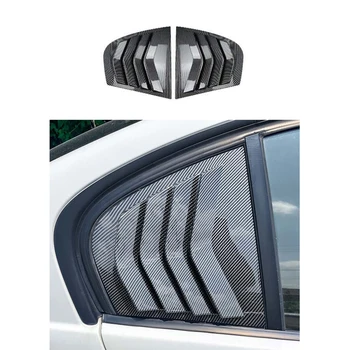 Автомобильные Наклейки на треугольные жалюзи на задние стекла из углеродного волокна для BMW 3Series E90 320I 330I M3 2005-2011 Для стайлинга автомобилей