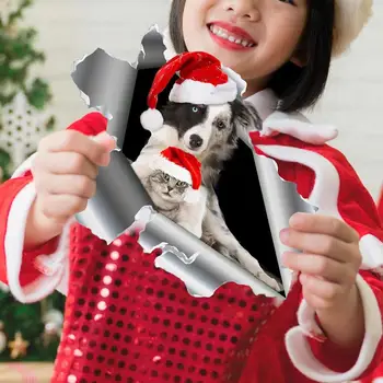 Автомобильные Рождественские магниты, наклейки для автомобильного интерьера, наклейки для холодильника с милой собачкой Для дома, внедорожники Seadan RVS