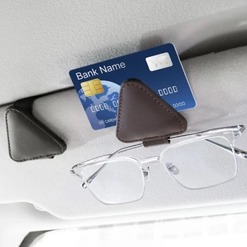 Автомобильный зажим для солнцезащитных очков с магнитным держателем для карт, удобный и компактный Зажим для документов, надежный и долговечный для авто