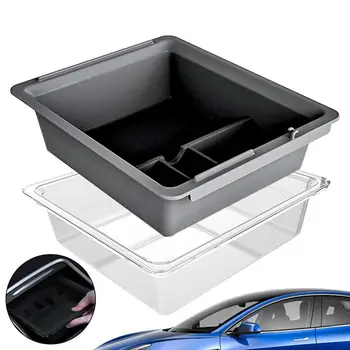 Автомобильный центральный подлокотник для Tesla Модель 3 Модель Y Ящик для хранения подлокотников, для уборки, бардачок, Автоаксессуары, нескользящий