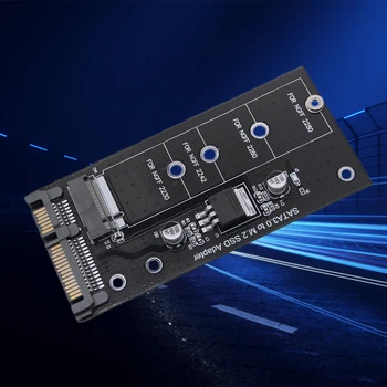 Адаптер SSD M2 к SATA3.0 22-контактный Riser Board 6 Гбит/с Поддержка платы адаптера NGFF 2230 2242 M2 SSD Поддержка NGFF 2260 2280 M2 SSD
