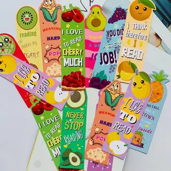 Ароматизированные закладки для детей Долговечные Ароматизированные закладки с фруктовой тематикой, поощряющие чтение с детьми