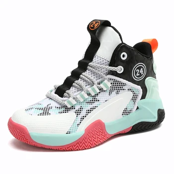 Баскетбольная обувь для мальчиков 2022 Новая детская баскетбольная обувь, спортивная обувь для подростков, повседневная обувь для девочек, Детская брендовая обувь