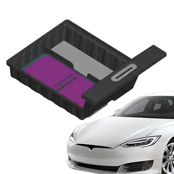 Беспроводное зарядное устройство для телефона, Органайзер для центральной консоли, Кабель для быстрой зарядки, Концентратор, Подлокотник, коробка для хранения для Tesla Model3 / Y