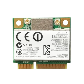 Беспроводной адаптер 2.4 G / 5G Mini PCI-E 300M Сетевая карта Bluetooth WiFi для ноутбука