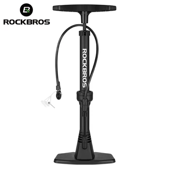 Велосипедный насос ROCKBROS высокого давления 160PSI, портативный, с манометром, надувной MTB, дорожный велосипед, Аксессуары для велосипедов