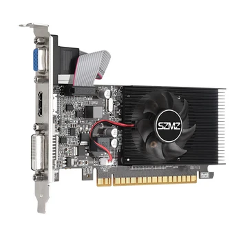 Видеокарта GT210 1G с Портом, Совместимым с DVI, VGA, HDMI, Низкопрофильная Видеокарта 64Bit DDR3 PIC Express2.0 для компьютерных игр