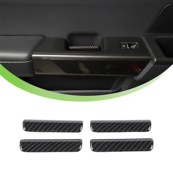 Внутренняя ручка двери, декоративная накладка, наклейка для Ford F150 F-150 2021 2022 2023 Аксессуары для интерьера автомобиля из углеродного волокна