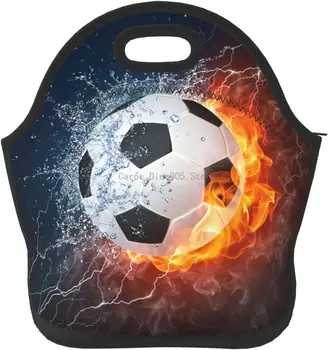 Водный пожарный футбольный мяч для ланча большой емкости, изолированный Ланчбокс для женщин, взрослых, подростков, студентов