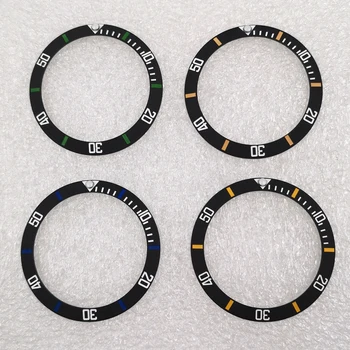 вставка из 38 мм имитирующей карбон керамики для циферблата RLX SUB Watch Заменяет аксессуар-кольцо для безеля