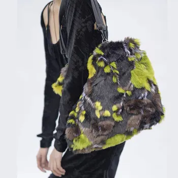Высококачественные женские плюшевые сумки-тоут большой емкости 2023, новая мода, сумка-мессенджер на одно плечо, кошельки и сумки роскошного дизайна