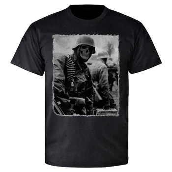 Германия, Бельгия, Арденны, 1944, футболка немецкого солдата вермахта. Летняя хлопковая мужская футболка с круглым вырезом и коротким рукавом, новая