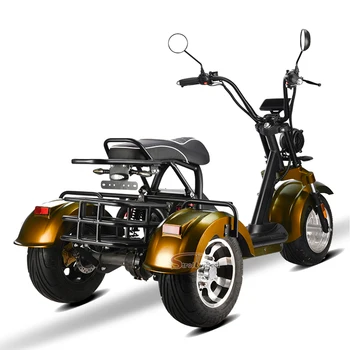 Горячее надувательство электрический трехколесный велосипед 2000 Вт электрические скутеры для инвалидов 60 В 20ah трехколесный мотоцикл для взрослых