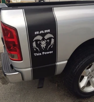 Для (2шт) виниловая наклейка на грузовик, наклейка в гоночную полоску с логотипом 