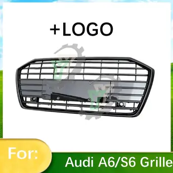 Для Audi A6/A6L 2019 2020 2021 2022 Решетка переднего бампера Автомобиля Центральная Панель Для укладки Верхней решетки (Изменить для стиля S6)