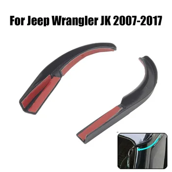 Для Jeep Wrangler 2007-2017 JK Автомобильный Удлинитель Водосточного Желоба Прочный ABS Каплеотводчики Защита Отводного Канала Аксессуары