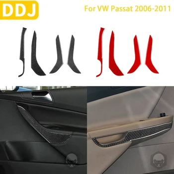 Для Volkswagen VW Passat 2006 2007 2008 2009 2010 2011 Аксессуары Наклейка для внутренней отделки боковой двери автомобиля из углеродного волокна