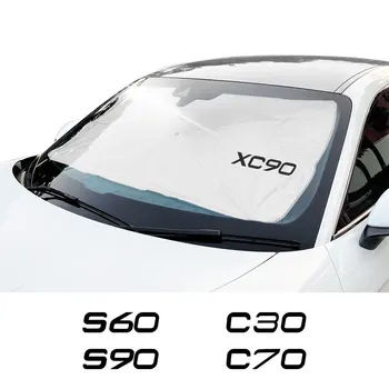 Для Volvo XC60 S60 XC40 AWD C30 C70 S40 S80 S90 T6 V40 V50 V60 V70 V90 XC70 Автоаксессуары Солнцезащитные Козырьки На Лобовом Стекле Автомобиля Зонтик