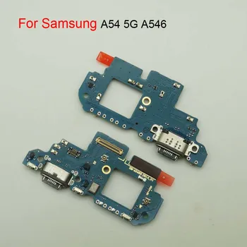 Док-станция с разъемом для зарядки через USB для Samsung Galaxy A54 5G A546B SM-A546 Плата для подключения быстрого зарядного устройства Гибкий кабель