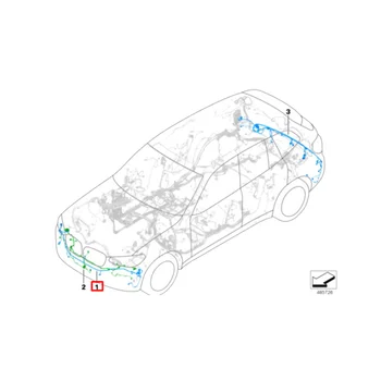 Жгут Проводов Радара Переднего Бампера Автомобиля 61126991959 для BMW X3 G01 G08 X4 G02 2017-2021 Проводка Системы Помощи При парковке PDC