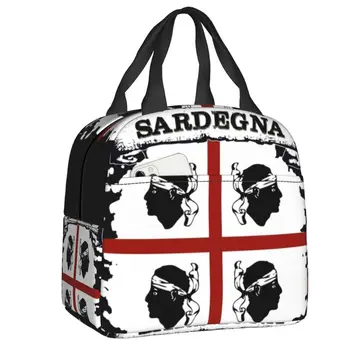Женская сумка для ланча под флагом Сардинии Four Moors, Италия, контейнер для ланча для кемпинга на открытом воздухе, коробка для еды Bento Box