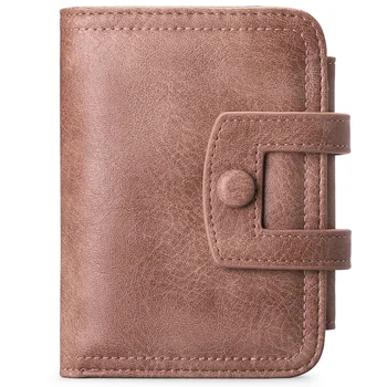 Женский кошелек из новой натуральной кожи, многофункциональная маленькая тонкая сумочка Zero Retro с несколькими RFID-картами