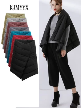 Жилет KJMYYX для женщин, мода 2023, осень-зима, женский шикарный теплый жилет без рукавов, куртка, осенний жилет, женское пальто, черный, красный