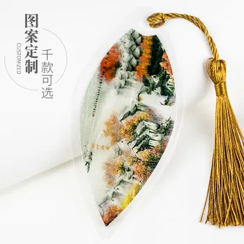 Закладки вен Цзяннань Шуйсян, креативные закладки, листья, канцелярские принадлежности, памятные сувениры для путешествий, закладки для мелких поделок