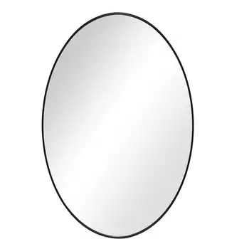 Зеркало круглое, диаметром 28 дюймов, черное покрытие