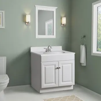 Изящное 21-дюймовое белое зеркало - элегантный и стильный аксессуар для домашнего декора Вашего дома