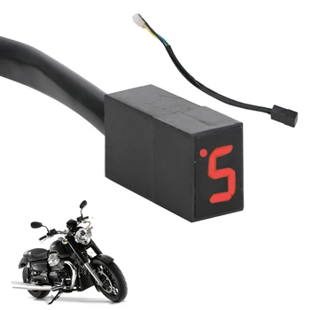 Индикатор передачи Внешний вид мотоцикла 5 передач Датчик рычага переключения передач мотоцикла Универсальный светодиодный дисплей