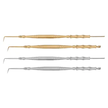 Инструмент для завивки ресниц, двусторонняя портативная бамбуковая ручка в форме сустава, разделитель для завивки ресниц, инструмент для подъема ресниц для бровей