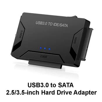 Кабель SATA IDE 3 USB 3.0-адаптер Sata-USB Поддержка 2,5/3,5-дюймового адаптера для чтения с жесткого диска для ПК-ноутбука