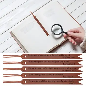 Канцелярские закладки Закладки из искусственной кожи тонкой текстуры 10 маркеров страниц в стиле ретро для украшения износостойкости