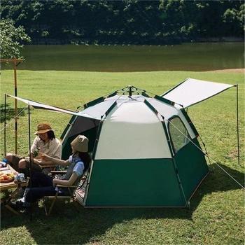 Кемпинговые палатки Air для большой семьи на 4-5 человек, Аксессуары для туристических домов, Глампинг, Альпинизм