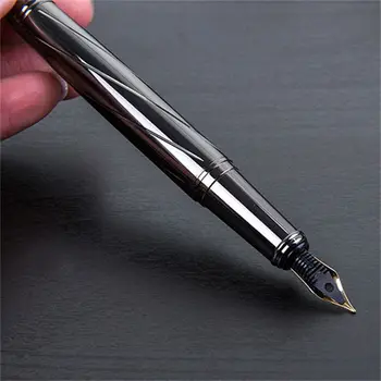 Классическая Бизнес-Авторучка 0,5 мм, Роскошная Металлическая ручка для подписи, Высококачественная ручка для письма в школьном Офисе