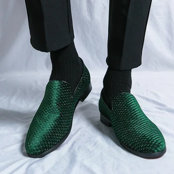 Кожаная мужская обувь Роскошного дизайнерского бренда, Повседневная Официальная обувь на плоской подошве, Лоферы, Мокасины, Черная мужская обувь для вождения, 38-47