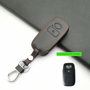 Кожаный чехол для ключей от автомобиля Toyota Daihatsu, 2 кнопки Rocky Root, защита от дистанционного управления Smart без ключа, аксессуары