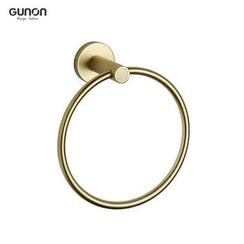 Кольцо для полотенец для рук в ванной комнате отеля, круглое кольцо для полотенец из матового золота
