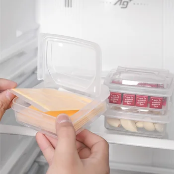Коробка для хранения масла 1ШТ Портативный Холодильник Коробка для хранения свежих фруктов, овощей, Герметичный контейнер для сыра Для хранения на кухне
