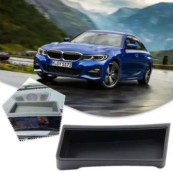 Коробка Для Хранения Навигационного Экрана Центральной Консоли Автомобиля BMW 3 Серии i3 i4 G20 Facelift 2022 2023 Черный Интерьер ABS Accessor I6B9