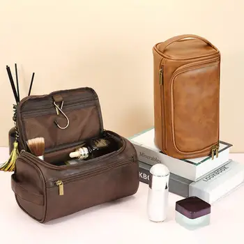 Косметичка в простом стиле, многофункциональный косметический контейнер для путешествий, сумка, устойчивая к разрывам косметичка