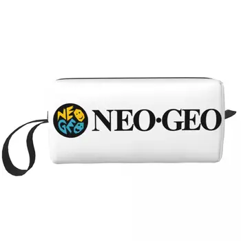 Косметичка с логотипом Neo Geo, Женский косметический органайзер для путешествий, Милые сумки для хранения туалетных принадлежностей Neogeo Arcade, набор для доппинга, футляр-коробка