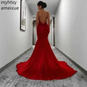 Красно-белое сексуальное вечернее платье 