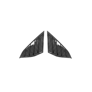 Крышка Жалюзи на Четверть Вентиляционного Отверстия Заднего Бокового Окна Автомобиля 2018-2022 Honda Accord Carbon Fiber Color