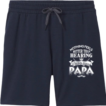 Летние шорты Papa - I Love You Papa Sweet для мужчин, шорты для папы, мужские шорты из натурального хлопка для мальчиков и девочек, черные крутые