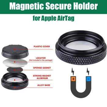 Магнитный надежный держатель для Apple AirTag, защитный чехол, противоугонный GPS-кокатор, скрытый противоударный защитный чехол для Airtags