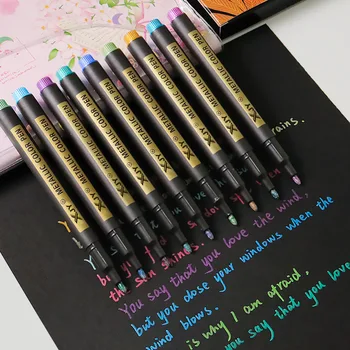 Металлическая краска для обозначения номера, набор ручек с граффити жемчужного цвета, украшение для ручной палатки, Ручка для фотоальбома с граффити, многоцветная