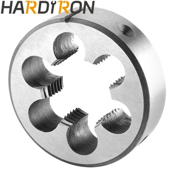 Метрическая круглая резьбонарезная матрица Hardiron M25X1.25, машинная резьбонарезная матрица M25 x 1.25 Правая